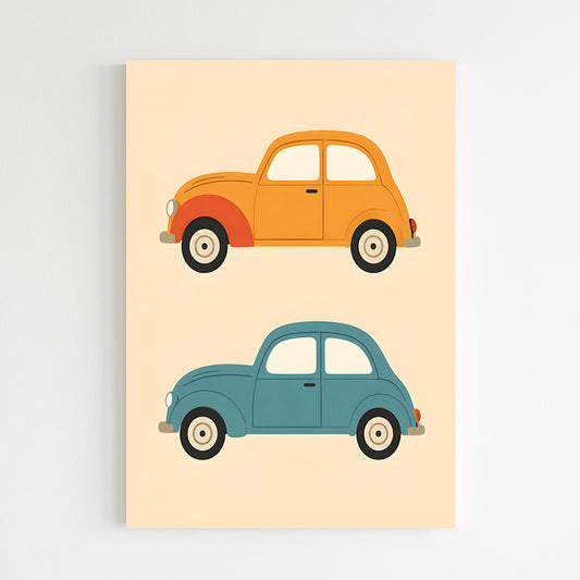 Voitures rétro minimaliste