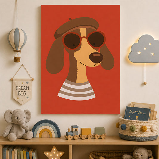 Chien artiste
