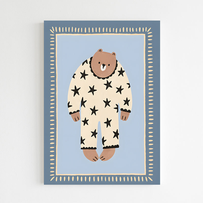 Ours en pyjama étoilé