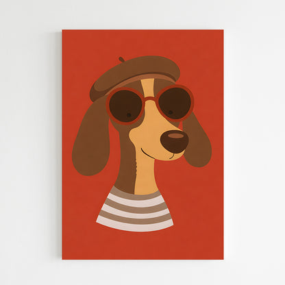 Chien artiste