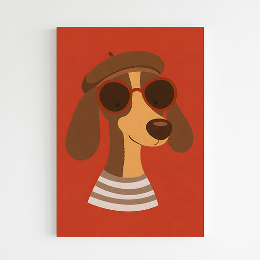Chien artiste