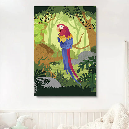Perroquet dans la jungle