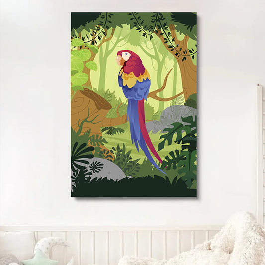 Perroquet dans la jungle