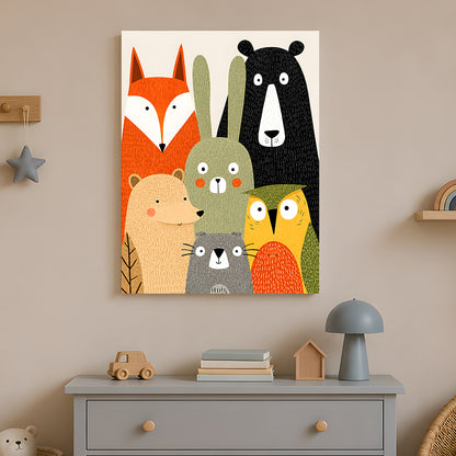 Groupe d'animaux de la forêt