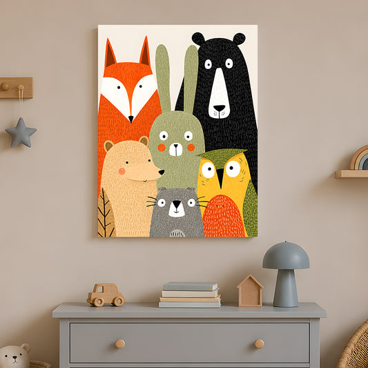 Groupe d'animaux de la forêt