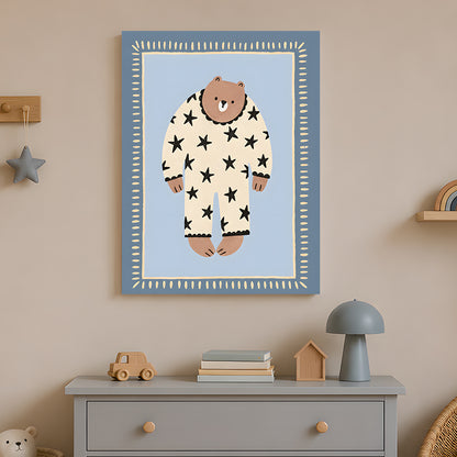 Ours en pyjama étoilé