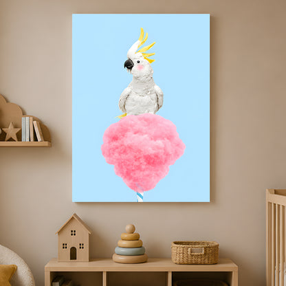 Cacatoès et sucrerie pastel