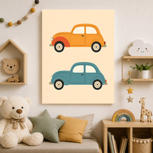 Voitures rétro minimaliste